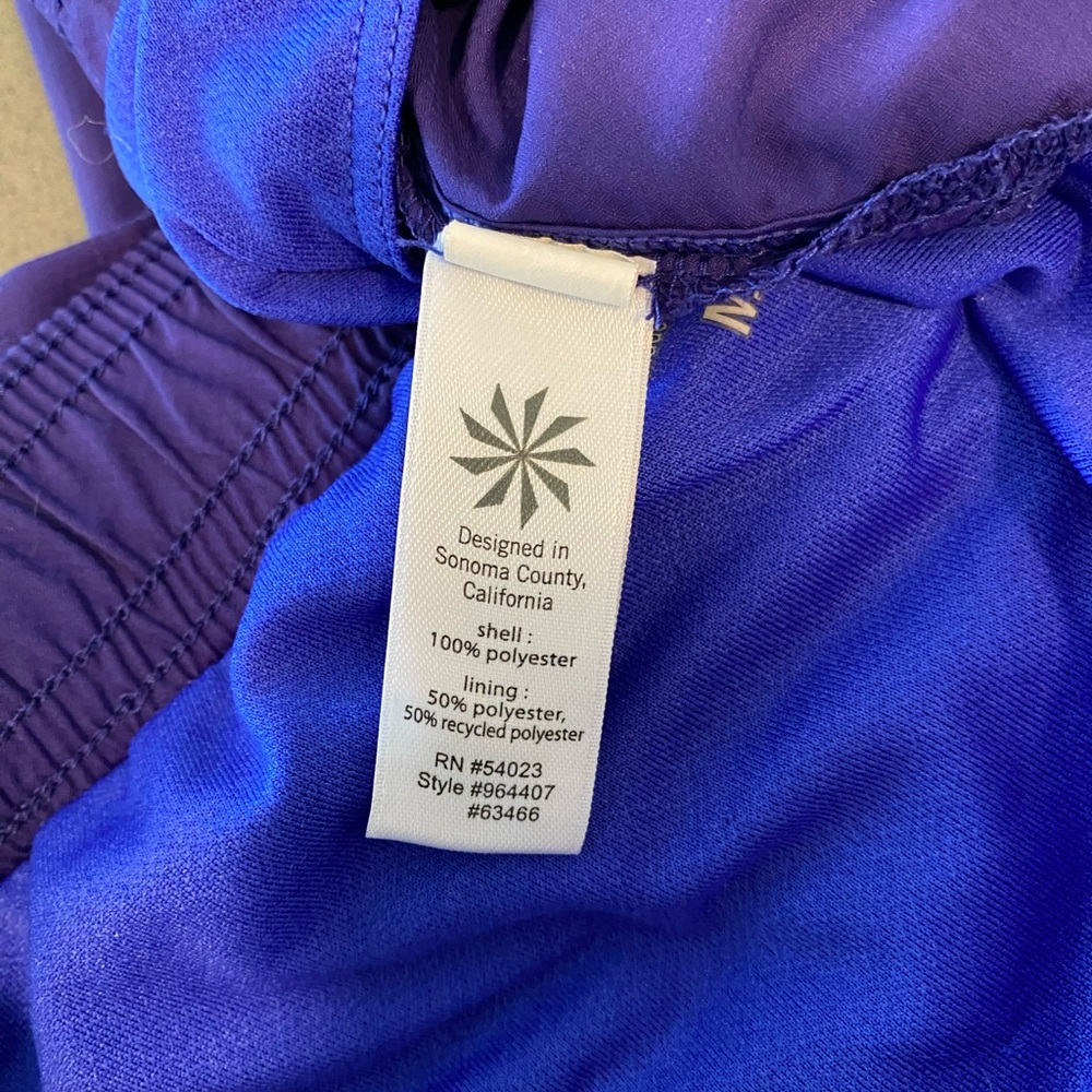 ATHLETA Purple Running Workout Shorts Size: M - Picture 8 of 8